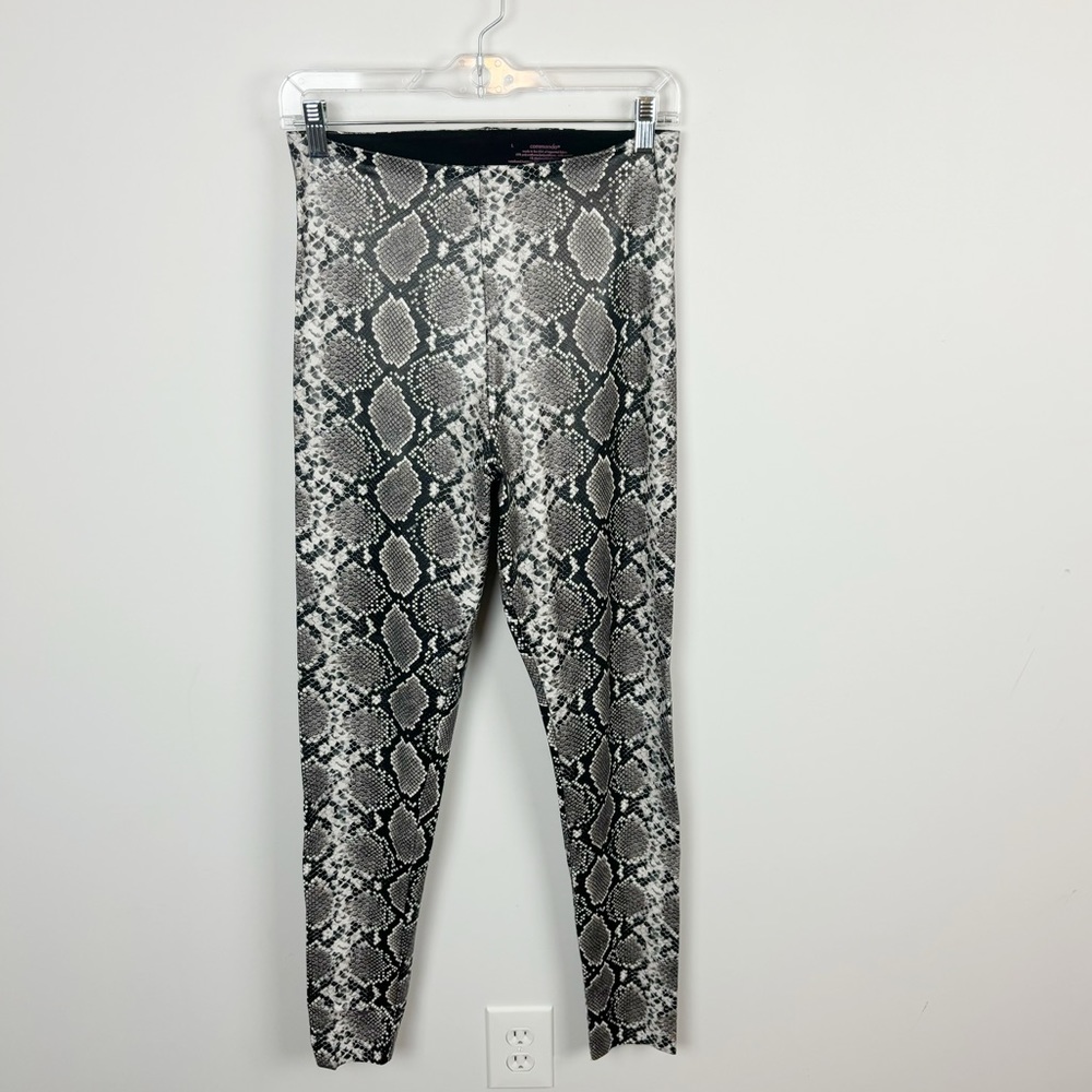 Commando Faux Leather Leggings Animal Print Size Large